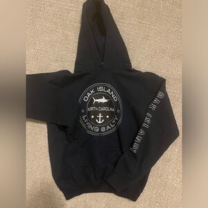 Boys Oak Island NC Hoodie Size L
